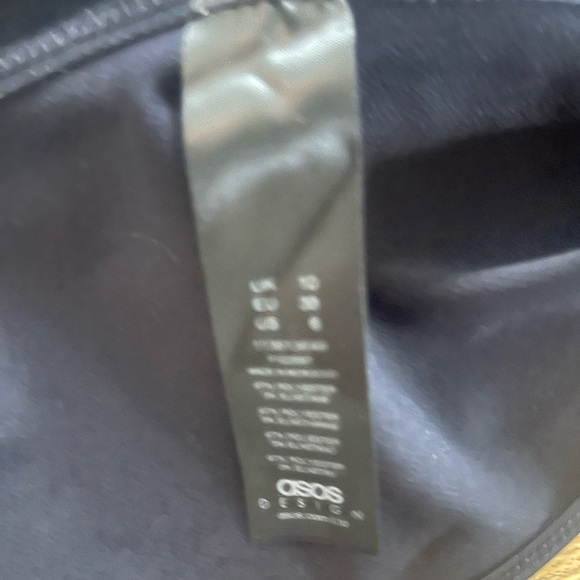 ASOS asymmetrical dress navy blue - Picture 4 of 4